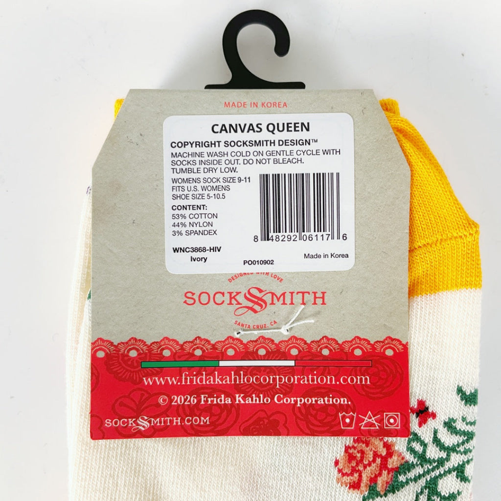 Sock Smith - Canvas Queen Frida - Ivory
