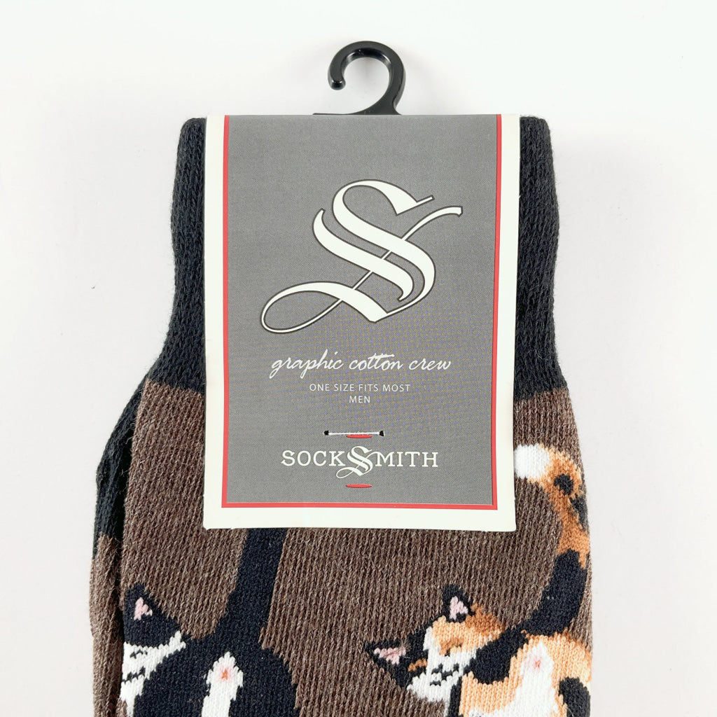 Sock Smith - Cat Butts Brown Heather