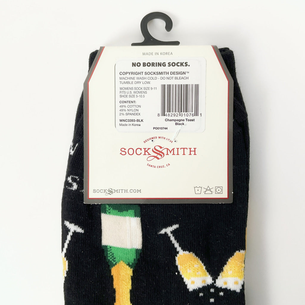 Sock Smith - Champagne Toast Black