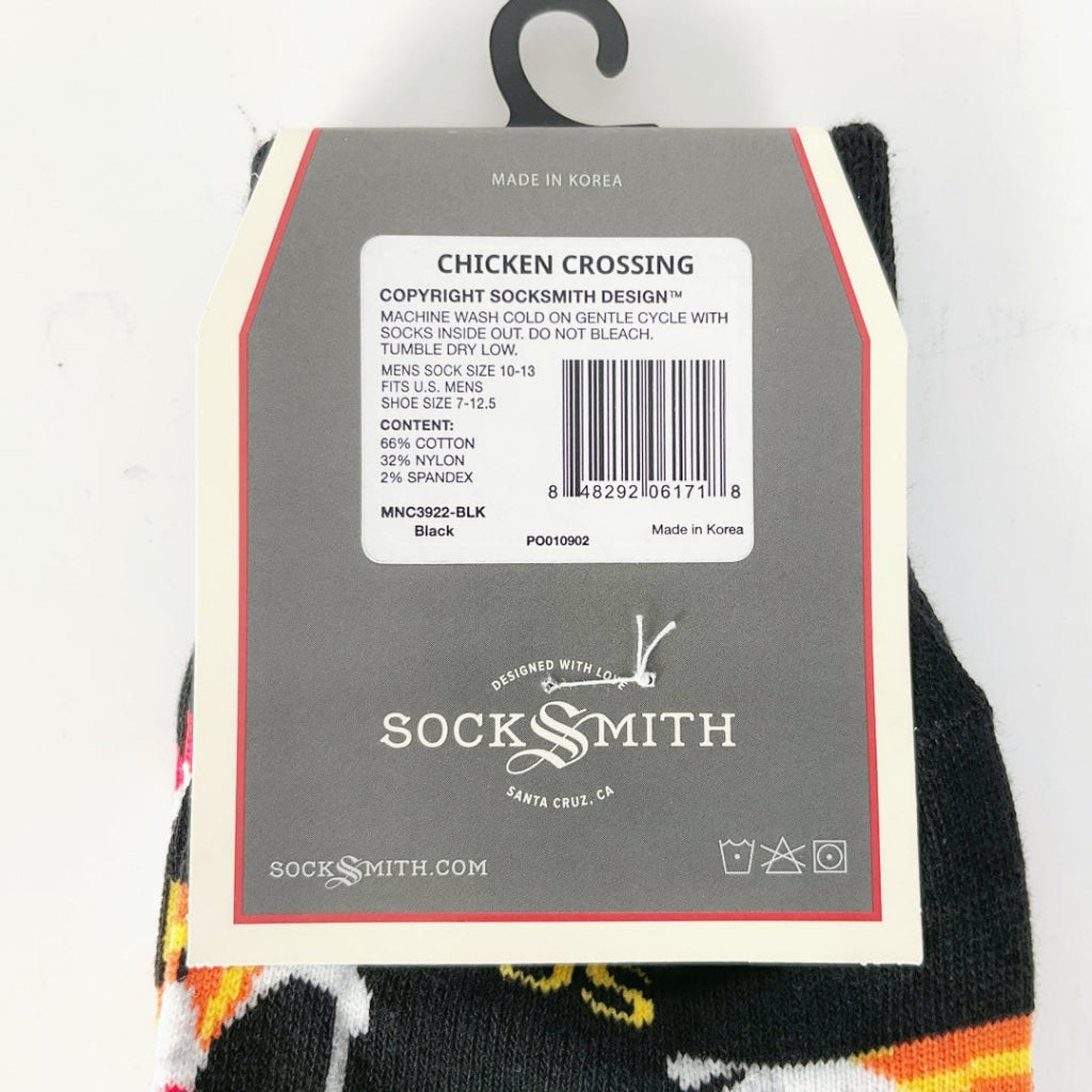 Sock Smith - Chicken Crossing - Black