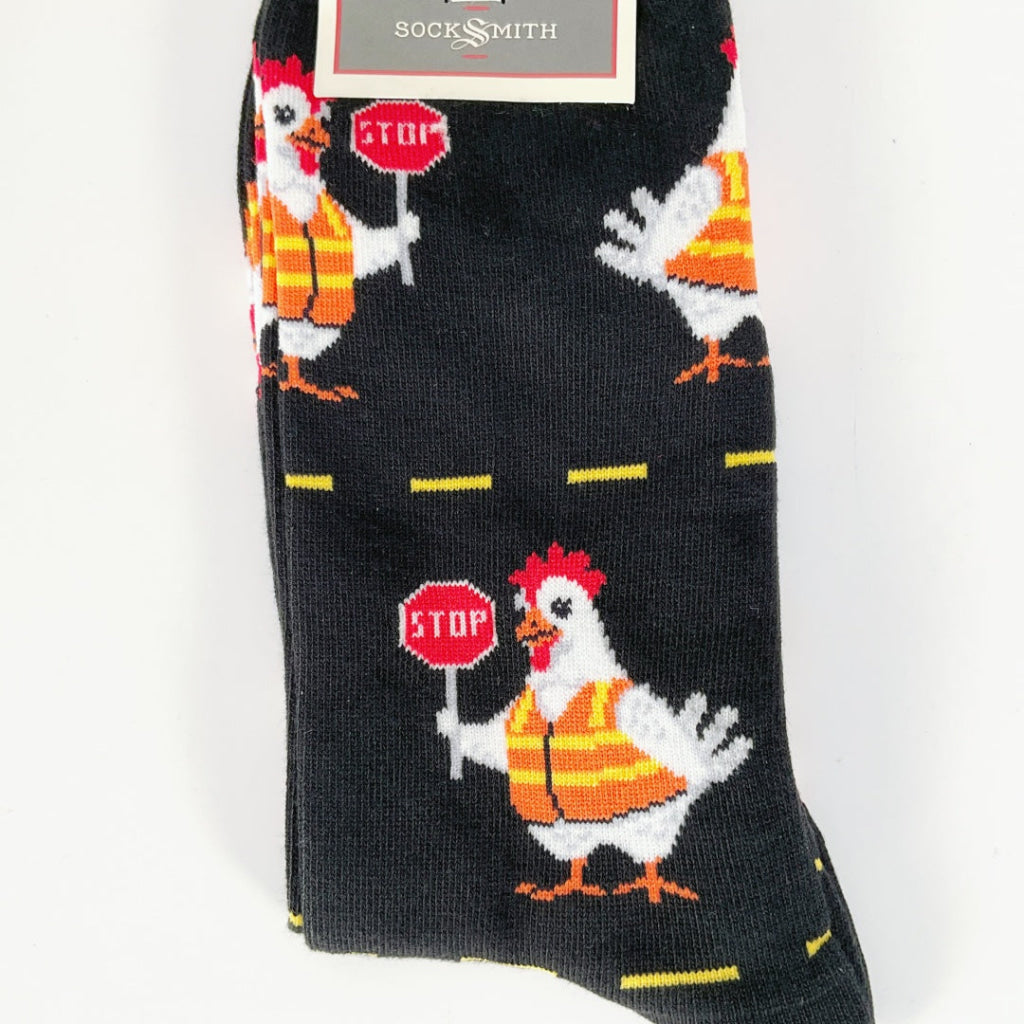 Sock Smith - Chicken Crossing - Black