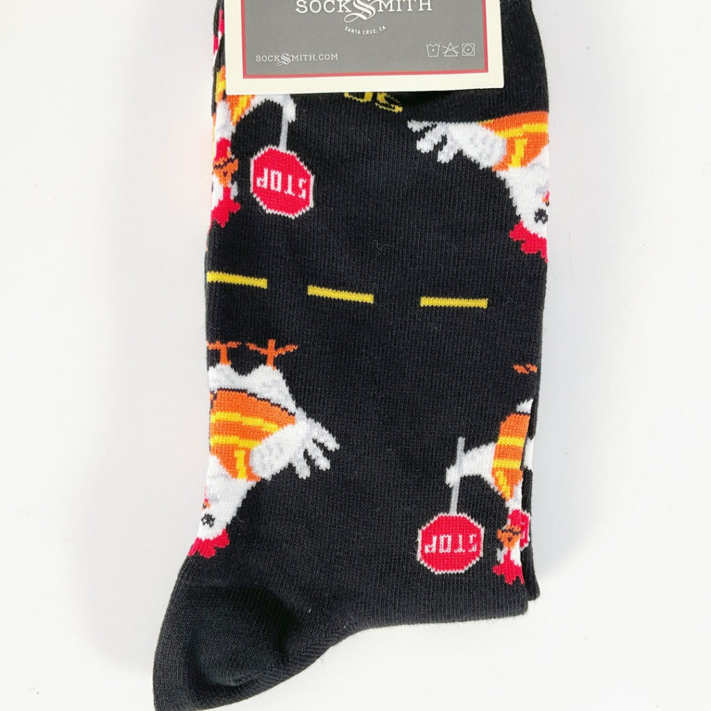 Sock Smith - Chicken Crossing - Black