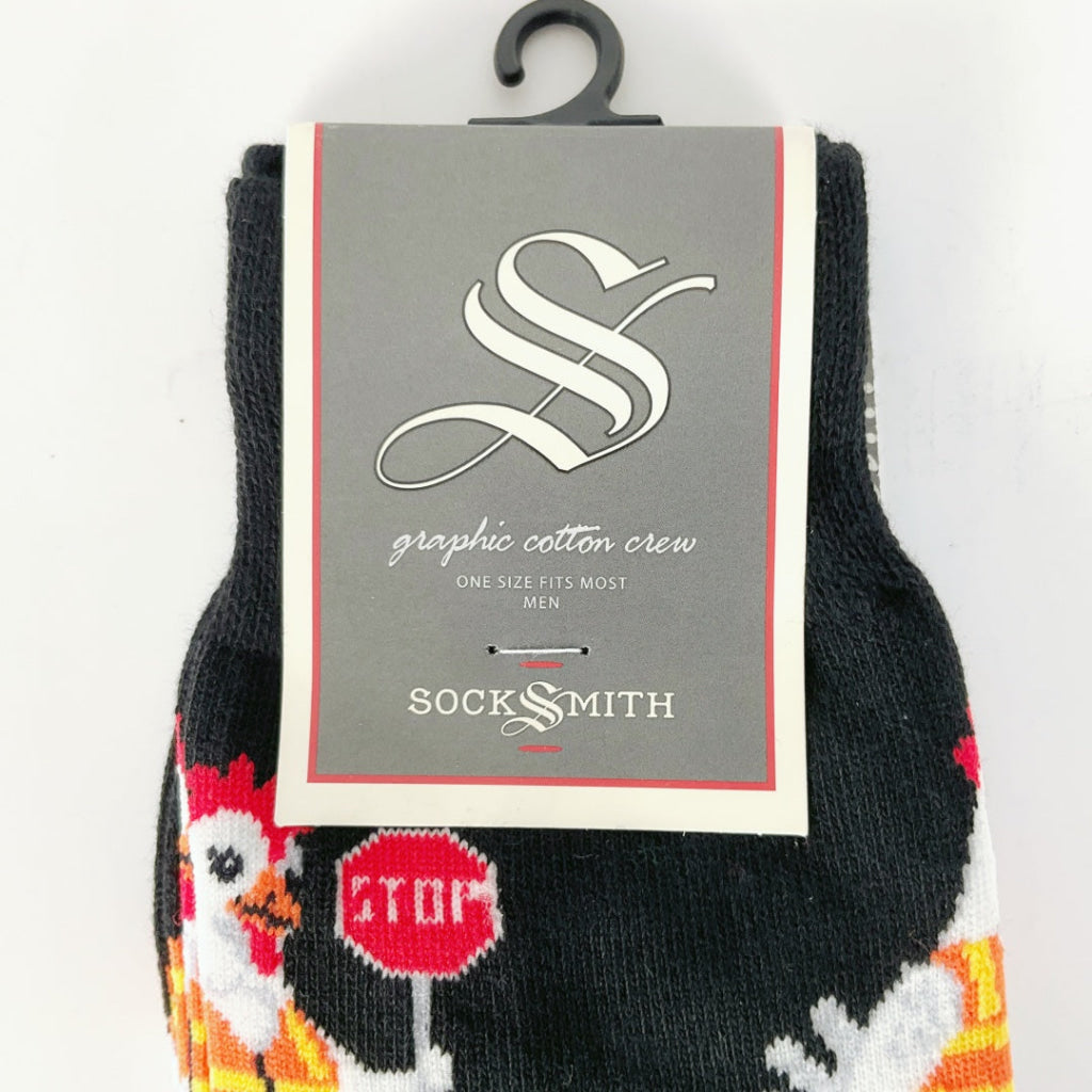 Sock Smith - Chicken Crossing - Black