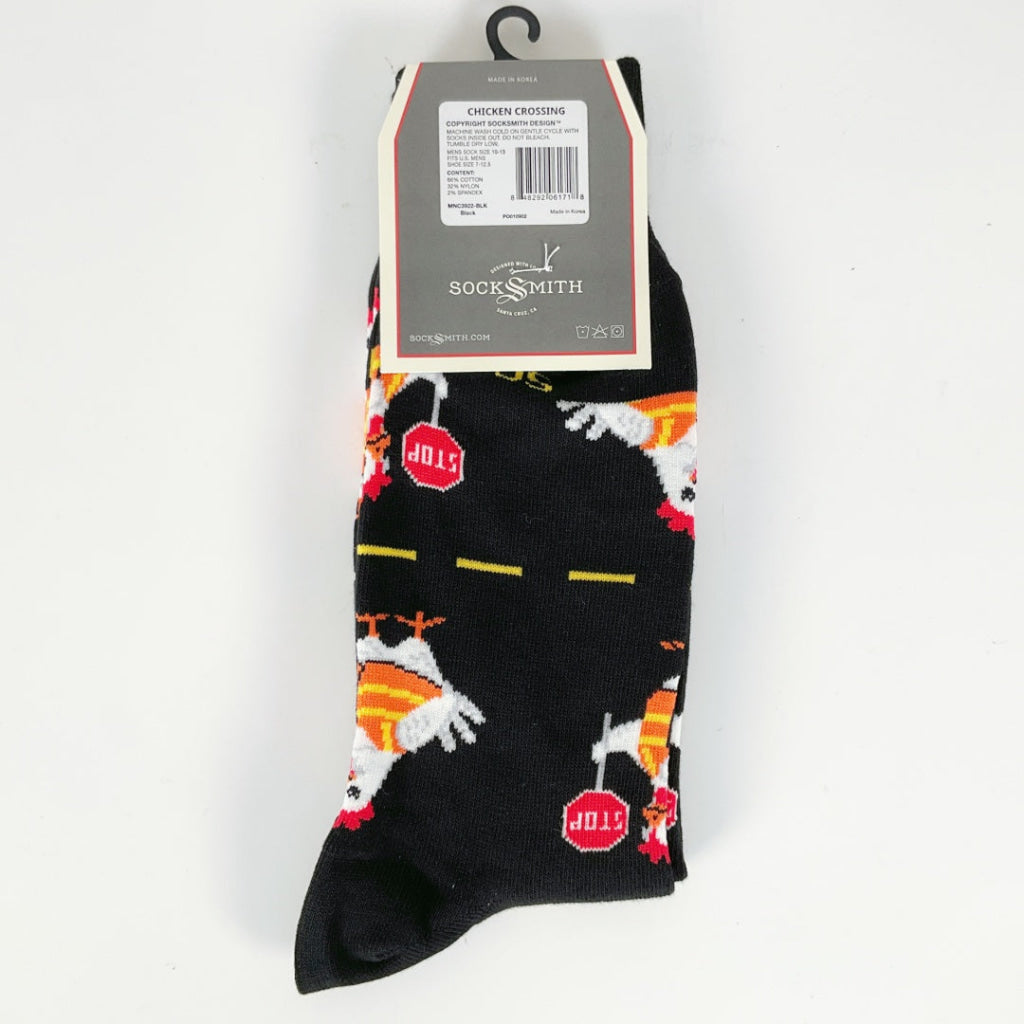 Sock Smith - Chicken Crossing - Black