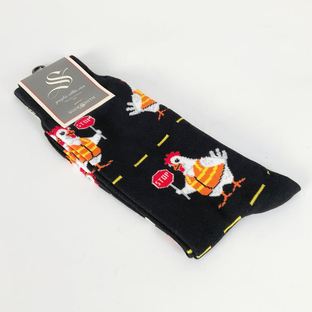 Sock Smith - Chicken Crossing - Black