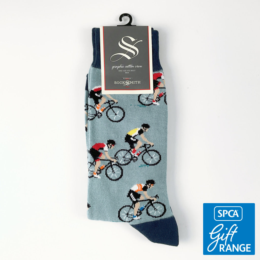 Sock Smith - Cycling Crew Blue