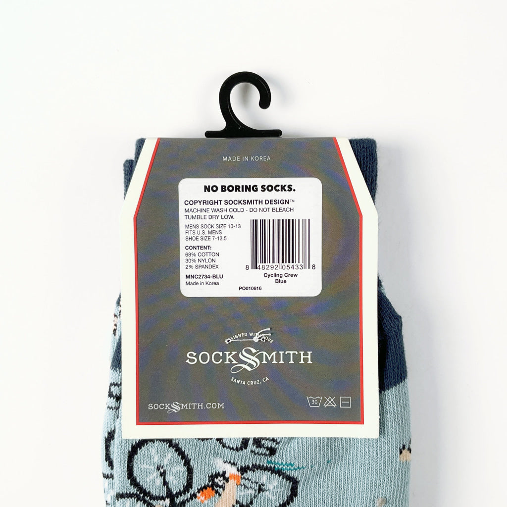 Sock Smith - Cycling Crew Blue