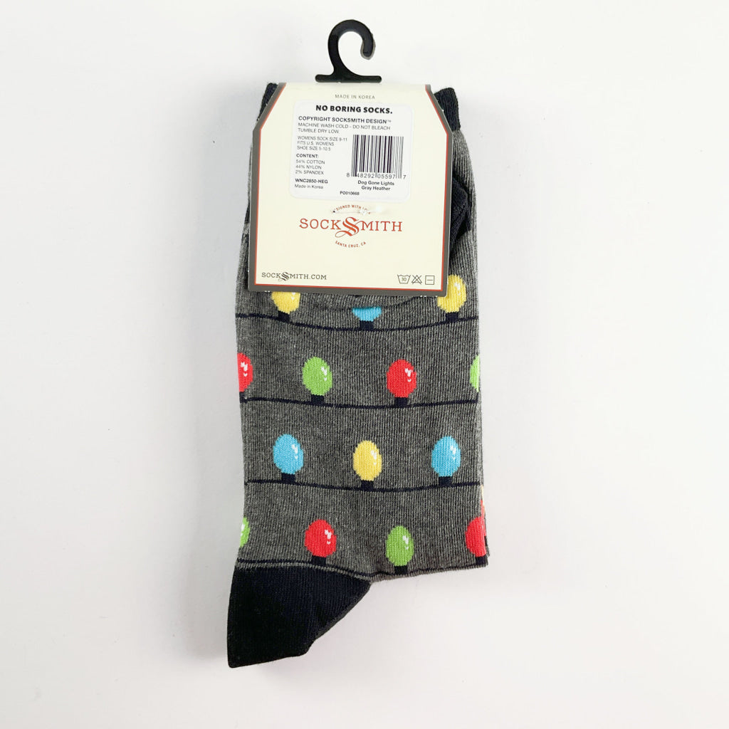 Sock Smith - Dog Gone Lights Gray Heather