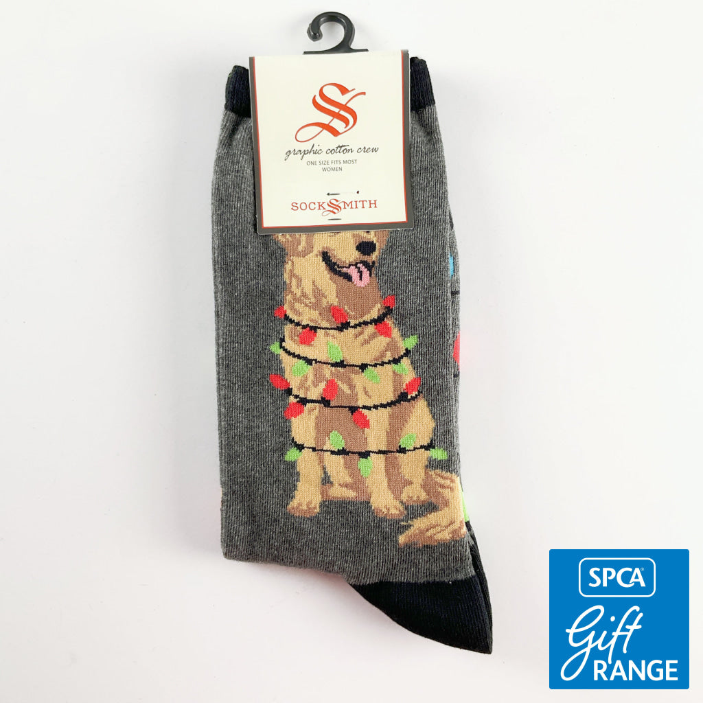 Sock Smith - Dog Gone Lights Gray Heather