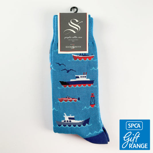 Sock Smith - Don’t Rock The Boat Blue