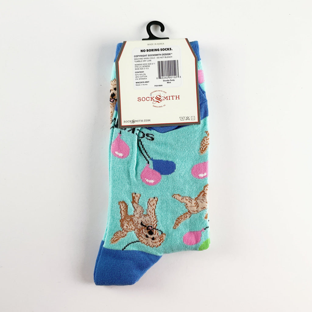 Sock Smith - Doodle Party Mint