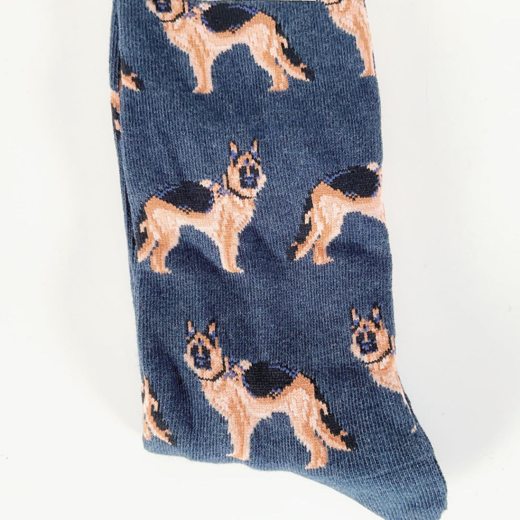 Sock Smith - German Shepherds - Navy Heather