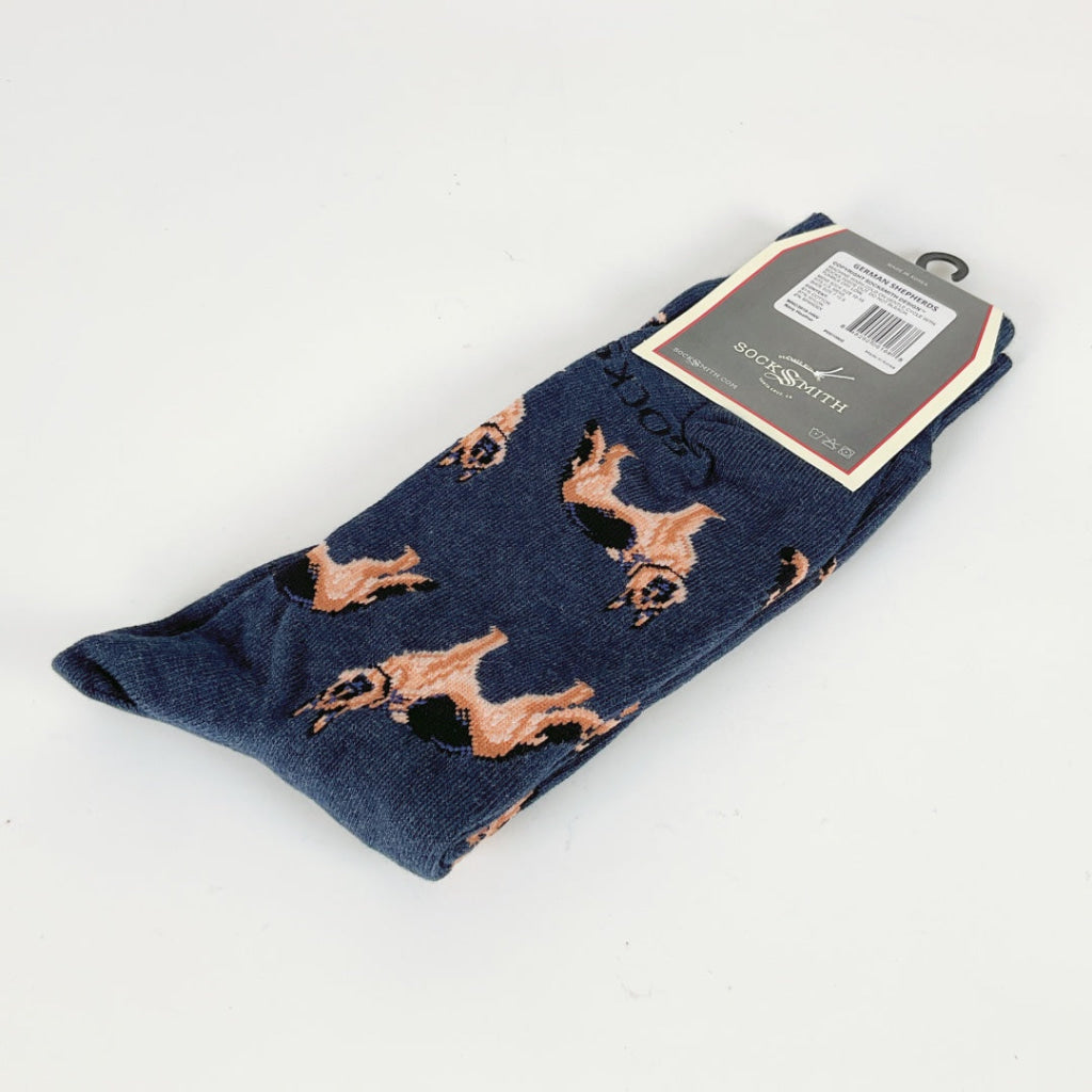 Sock Smith - German Shepherds - Navy Heather