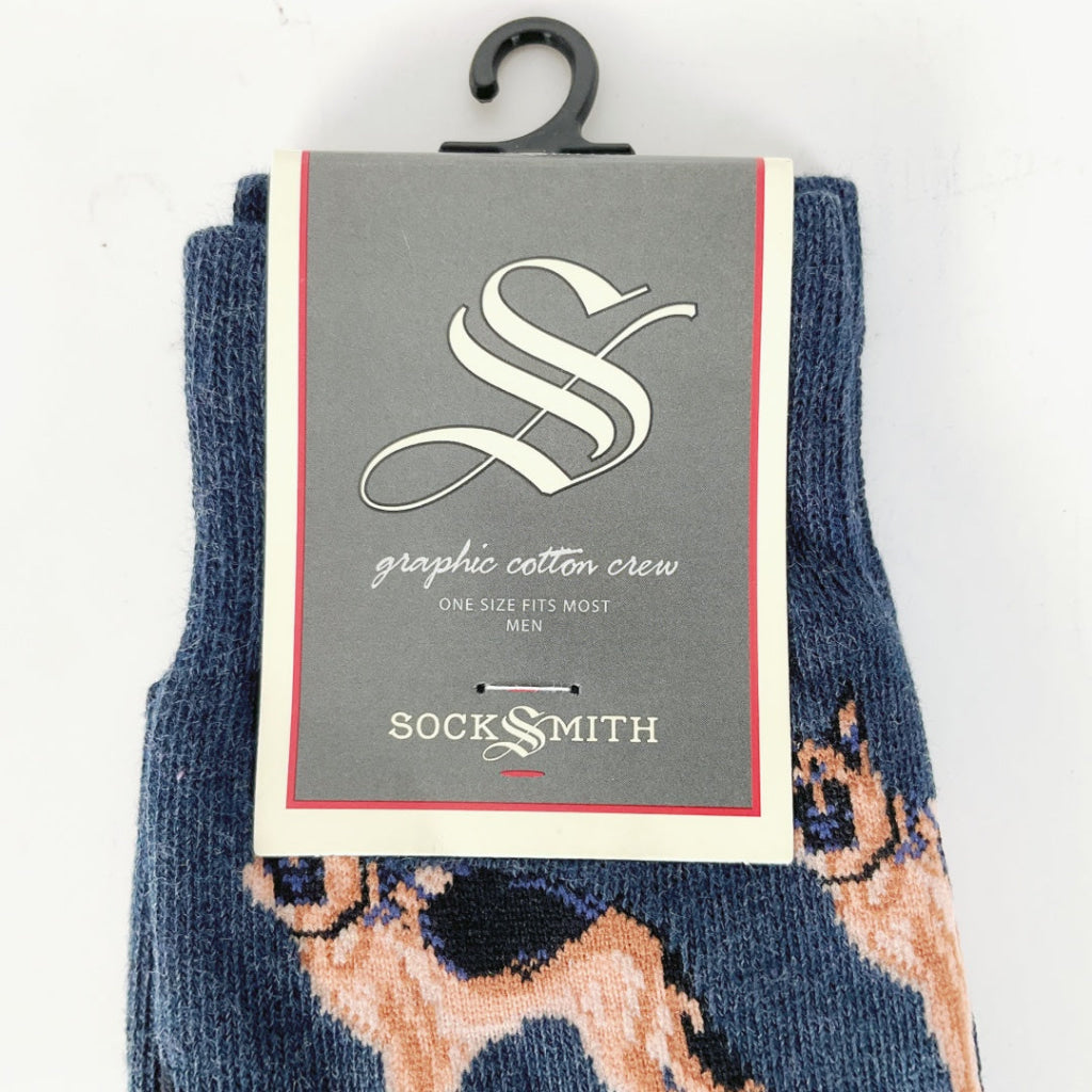 Sock Smith - German Shepherds - Navy Heather