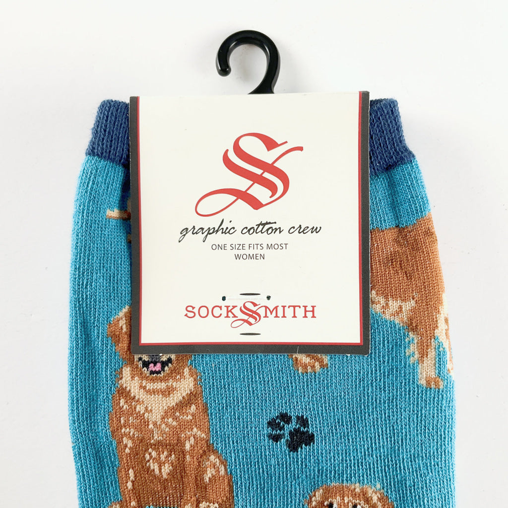 Sock Smith - Golden Retrievers Blue