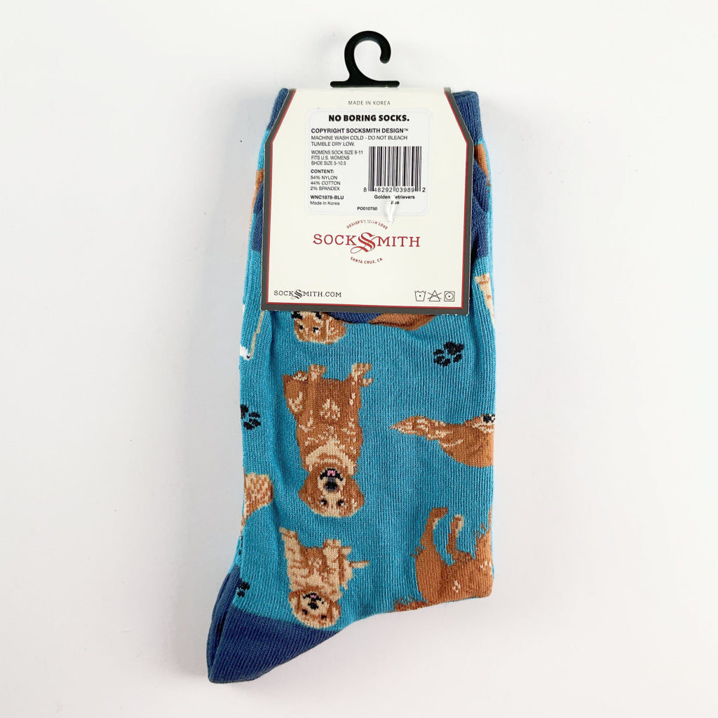 Sock Smith - Golden Retrievers Blue