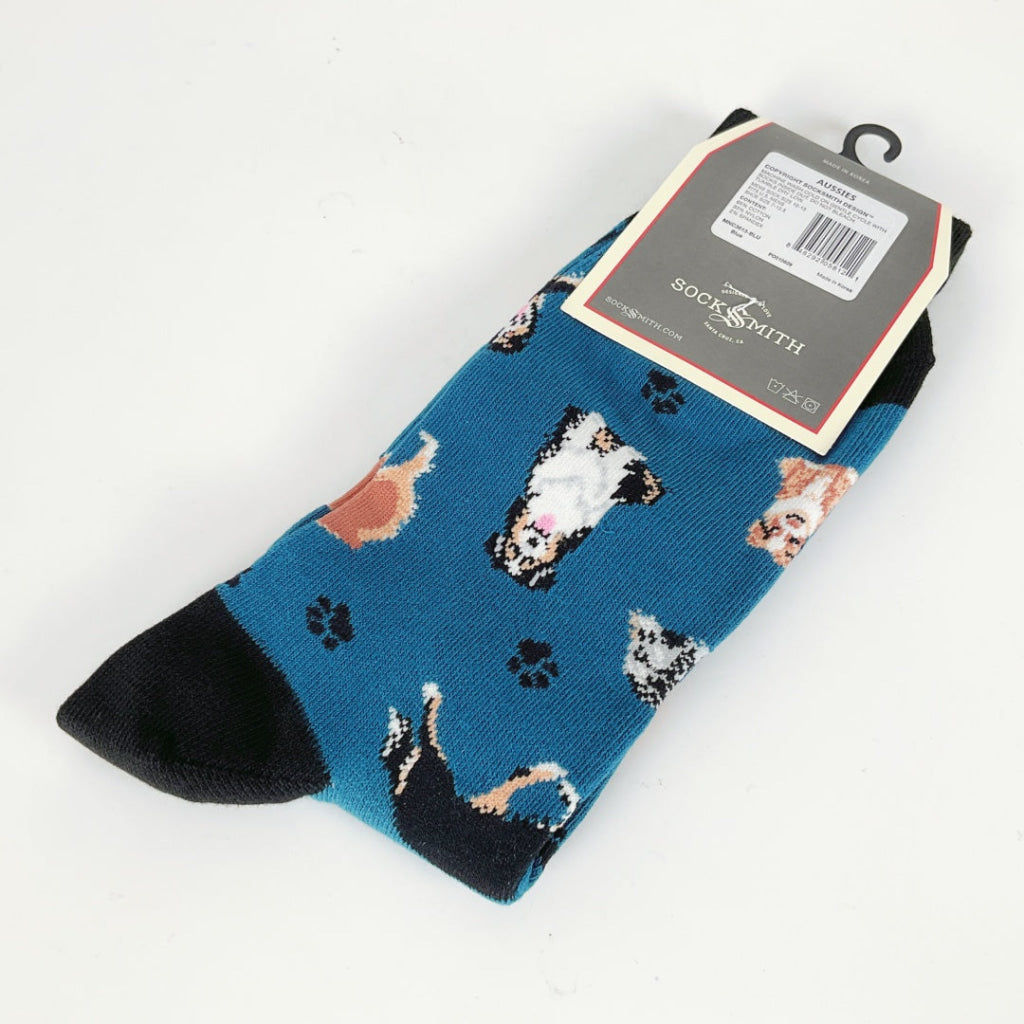 Sock Smith - Men’s Sock Aussies - Blue