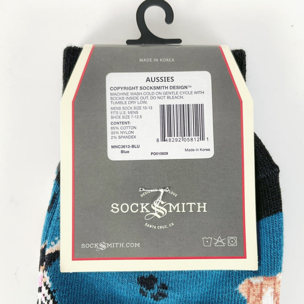 Sock Smith - Men’s Sock Aussies - Blue