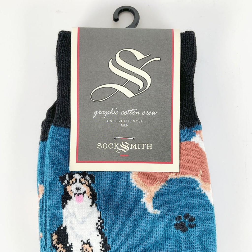 Sock Smith - Men’s Sock Aussies - Blue