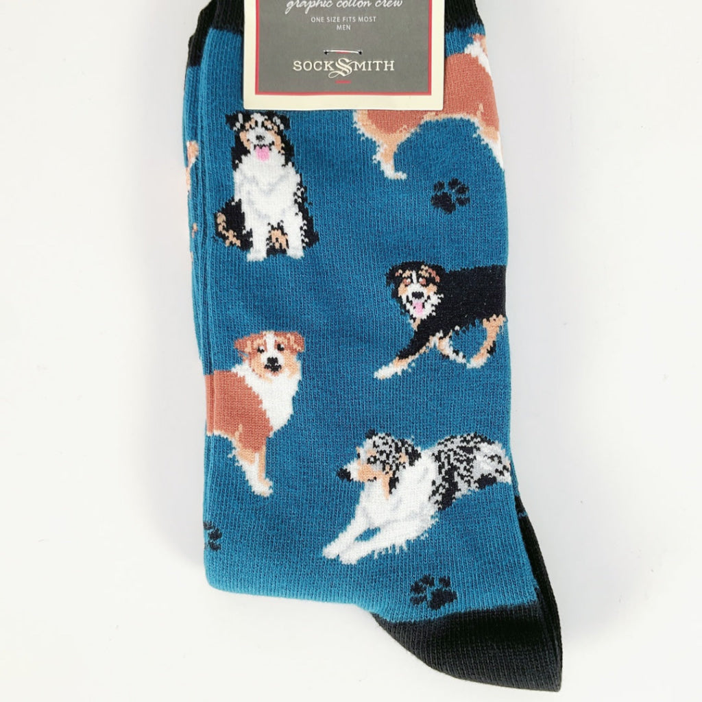 Sock Smith - Men’s Sock Aussies - Blue