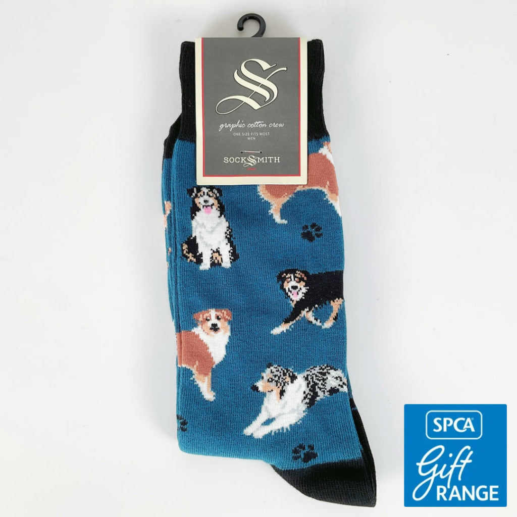 Sock Smith - Men’s Sock Aussies - Blue