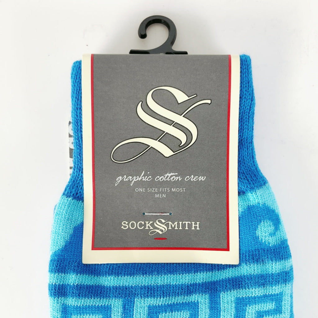 Sock Smith - Men’s Sock Greek Cats - Blue