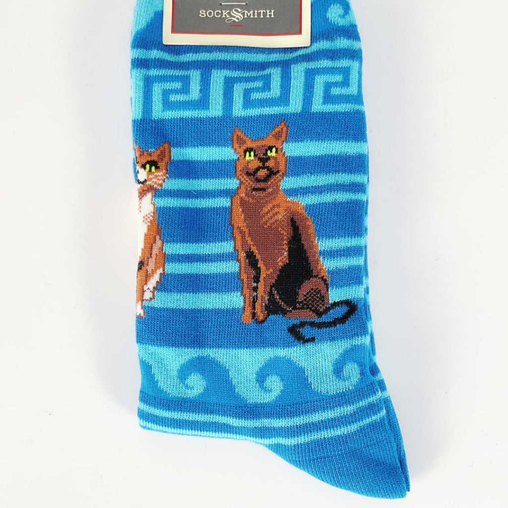 Sock Smith - Men’s Sock Greek Cats - Blue
