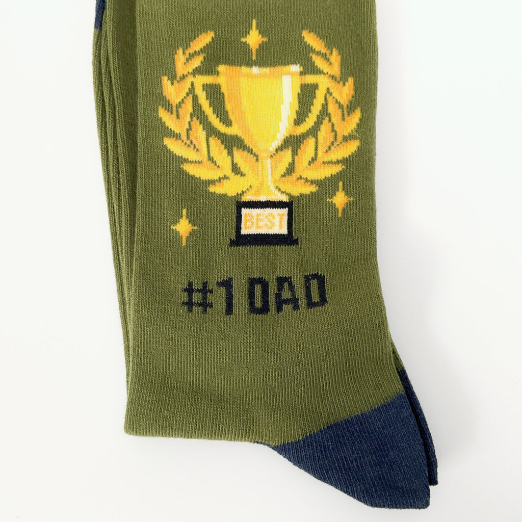 Sock Smith - No. 1 Dad Green