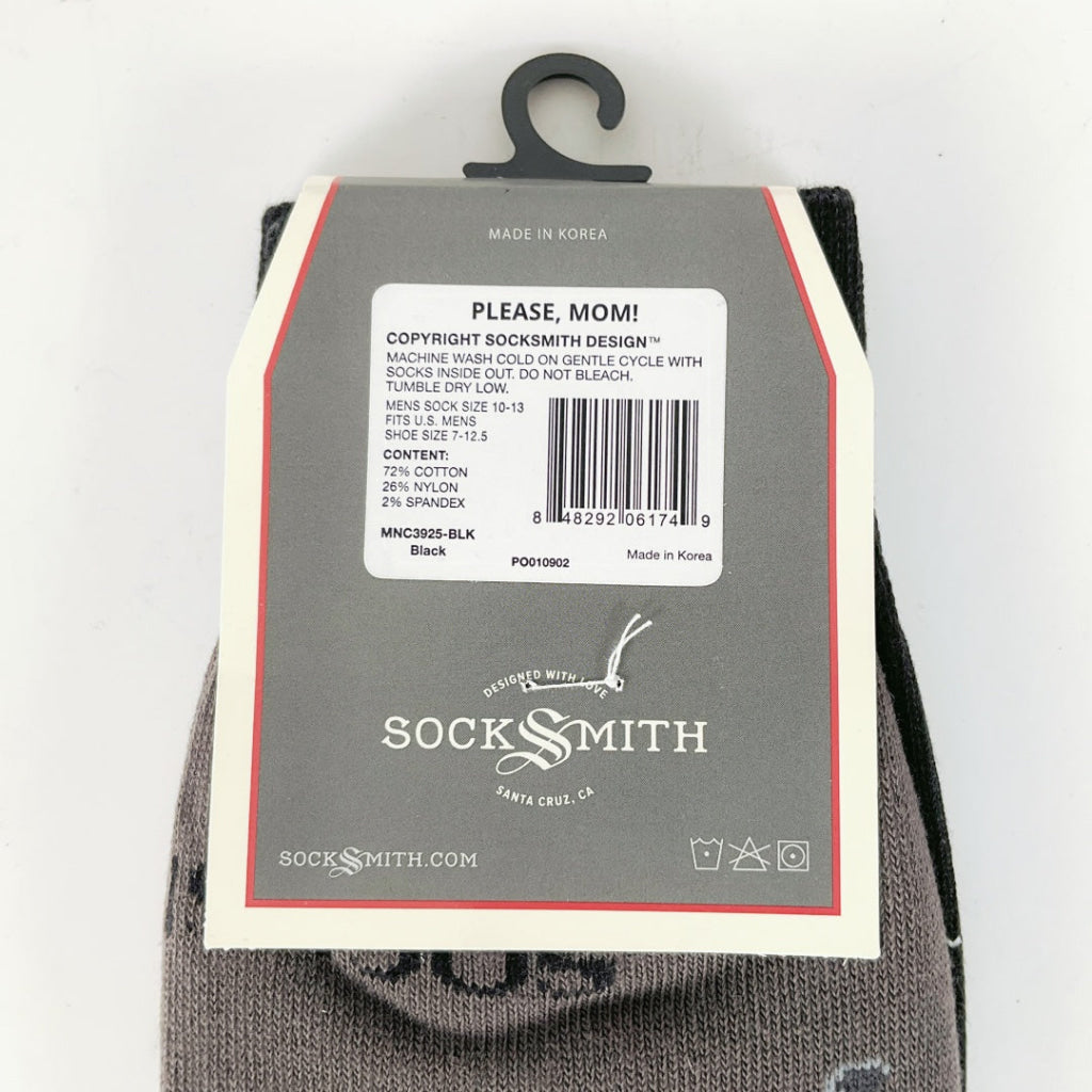 Sock Smith - Pick Me Up Mom! - Black