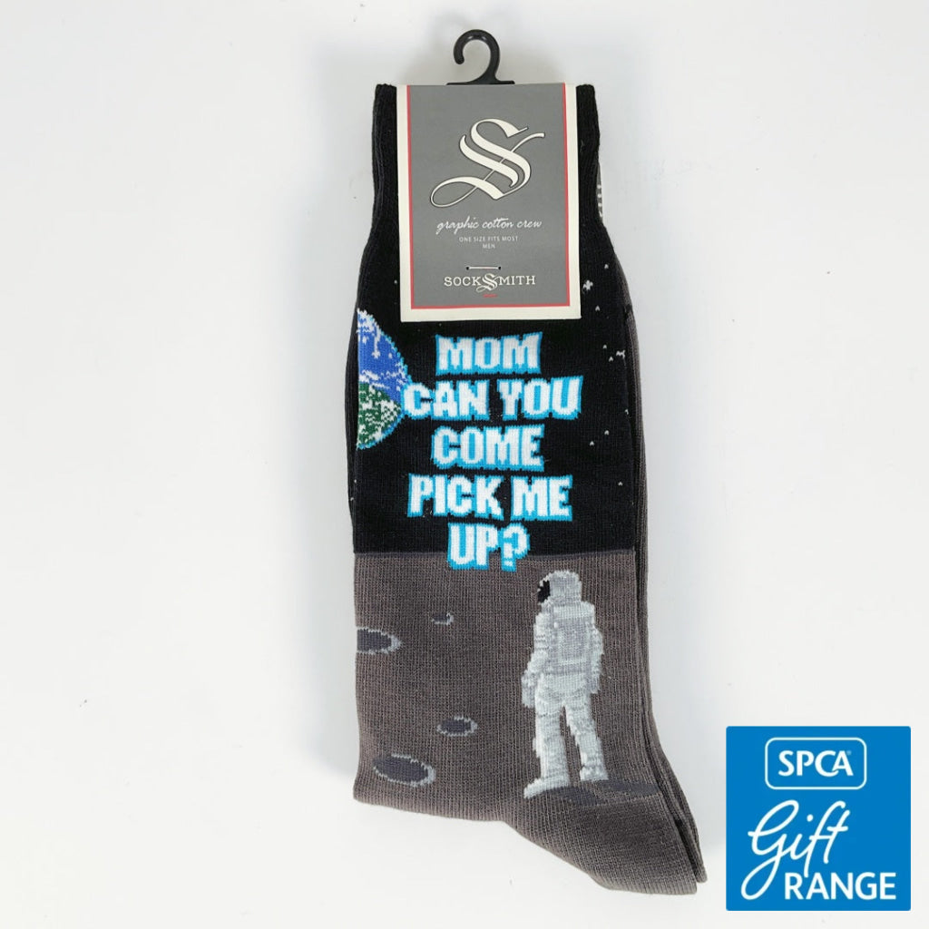 Sock Smith - Pick Me Up Mom! - Black
