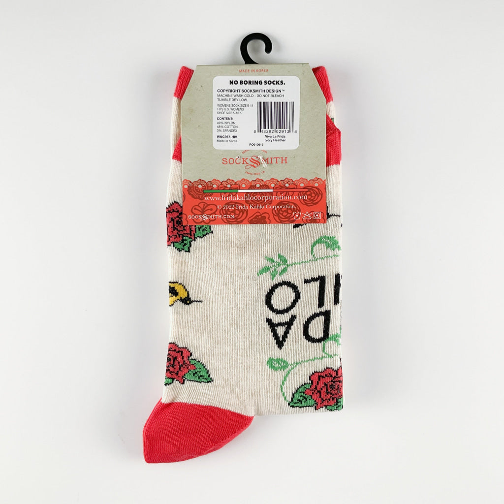 Sock Smith - Viva La Frida Ivory Heather