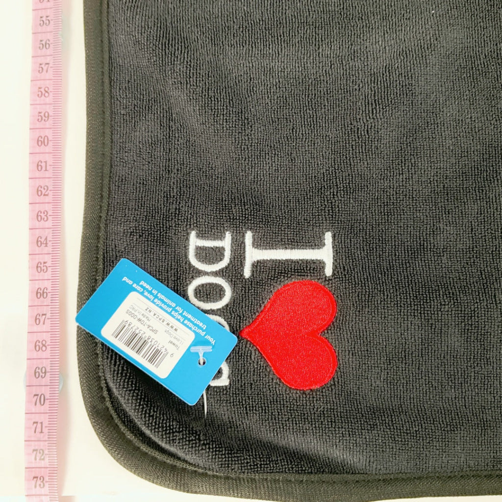 SPCA – DOG TOWEL – I LOVE DOGS