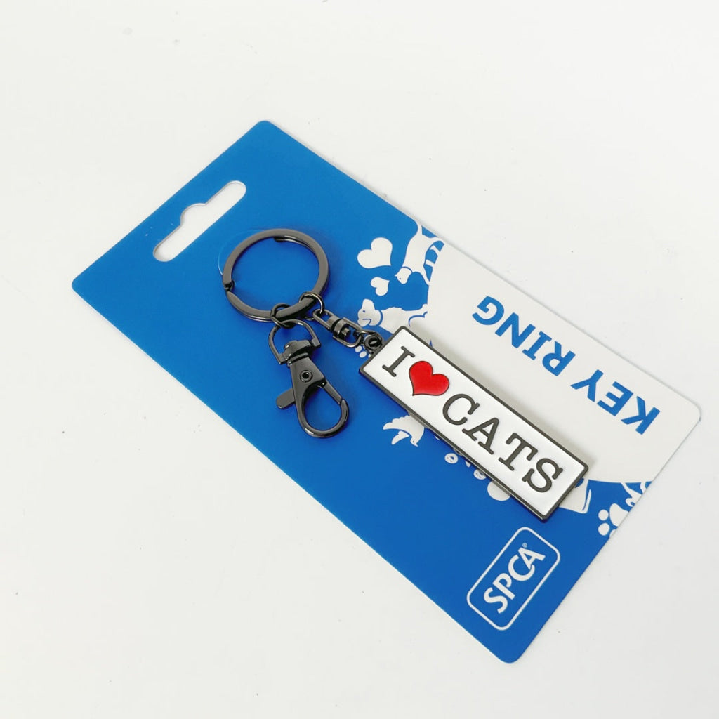 SPCA - KEY RING - I LOVE CATS