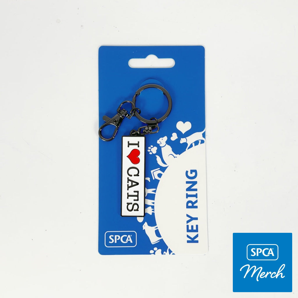 SPCA - KEY RING - I LOVE CATS