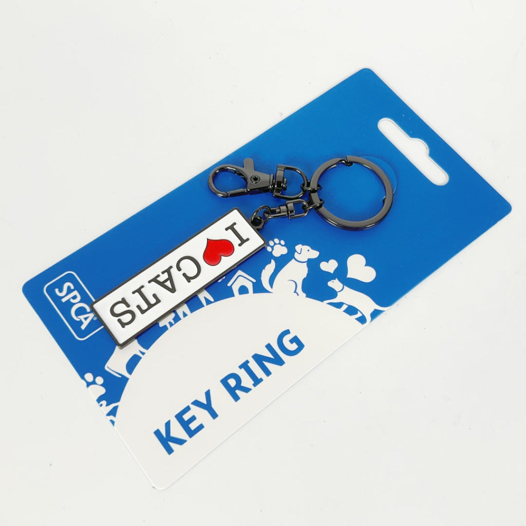 SPCA - KEY RING - I LOVE CATS