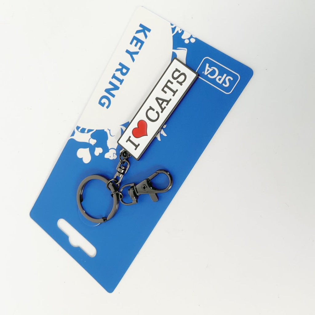 SPCA - KEY RING - I LOVE CATS