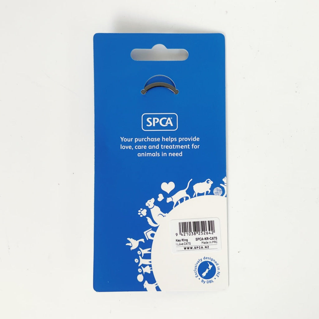 SPCA - KEY RING - I LOVE CATS