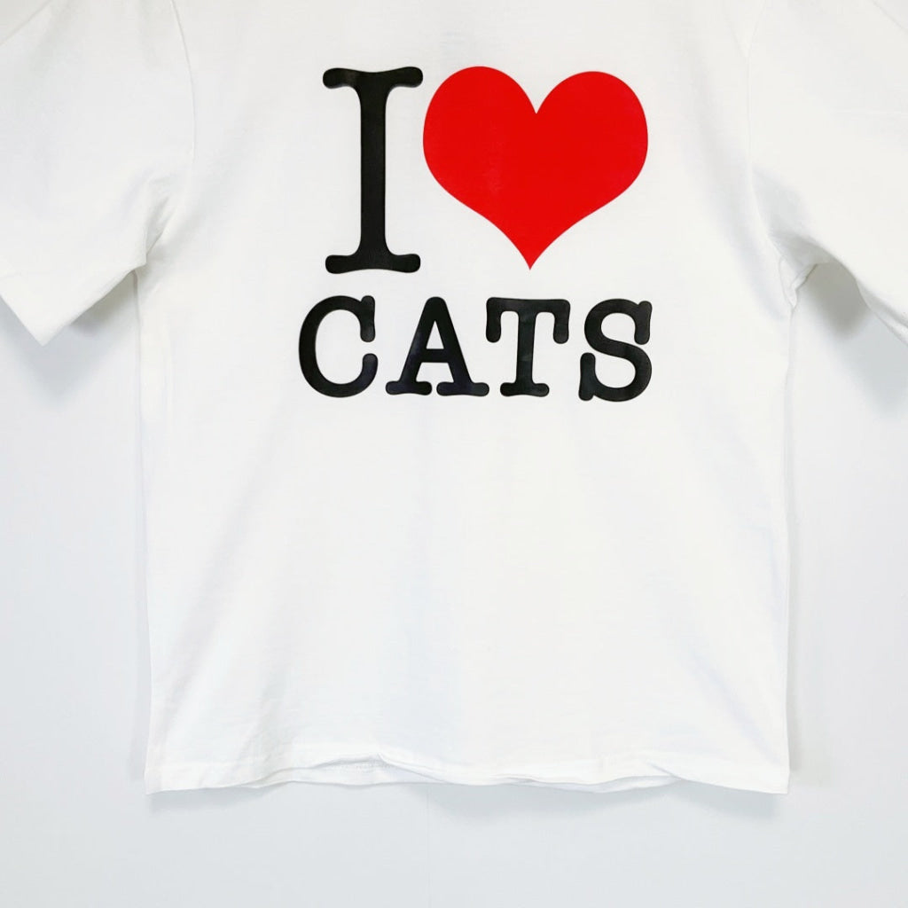 SPCA – T-SHIRT – I LOVE CATS – WHITE