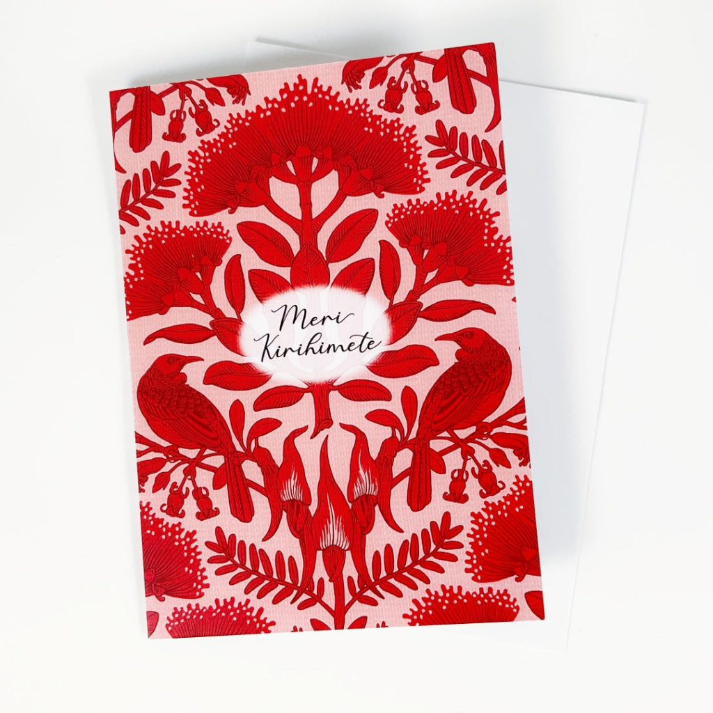 Tanya Wolfkamp - Greeting Card - Meri Kirihimete