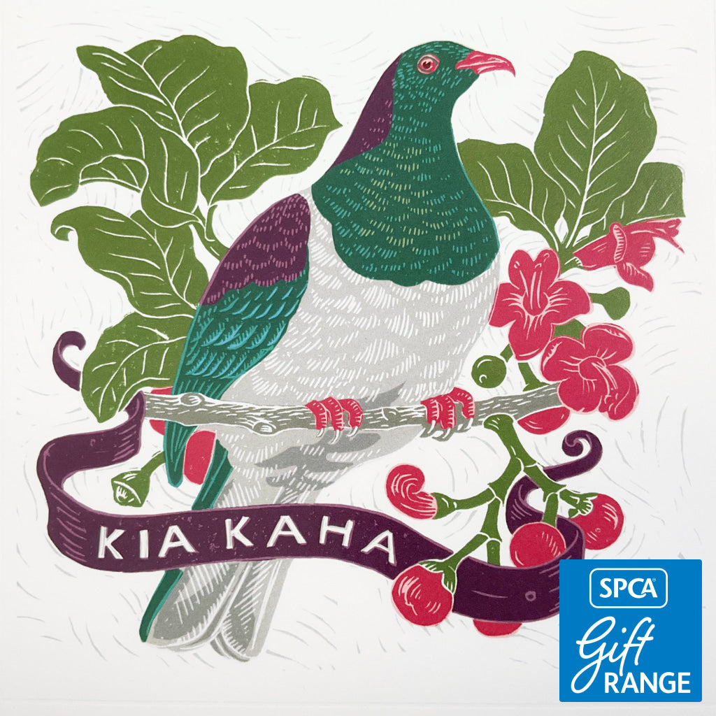 Tanya Wolfkamp - Kia Kaha Native Wood Pigeon Card