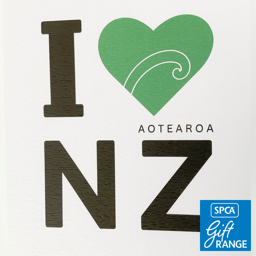 Tena Koe Greeting Cards - I Love Aotearoa