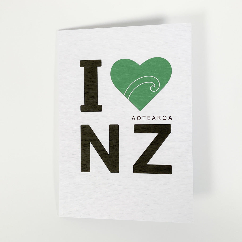 Tena Koe Greeting Cards - I Love Aotearoa