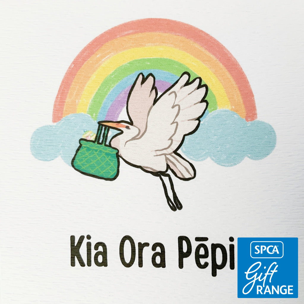 Tena Koe Greeting Cards - Kia Ora Pepi