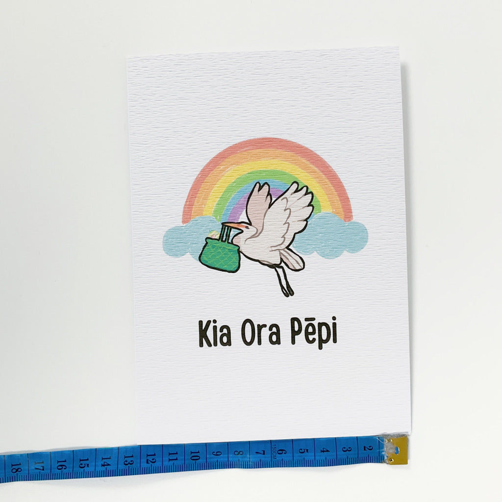 Tena Koe Greeting Cards - Kia Ora Pepi