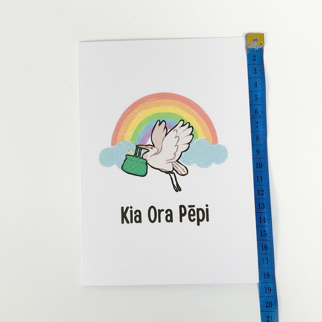 Tena Koe Greeting Cards - Kia Ora Pepi