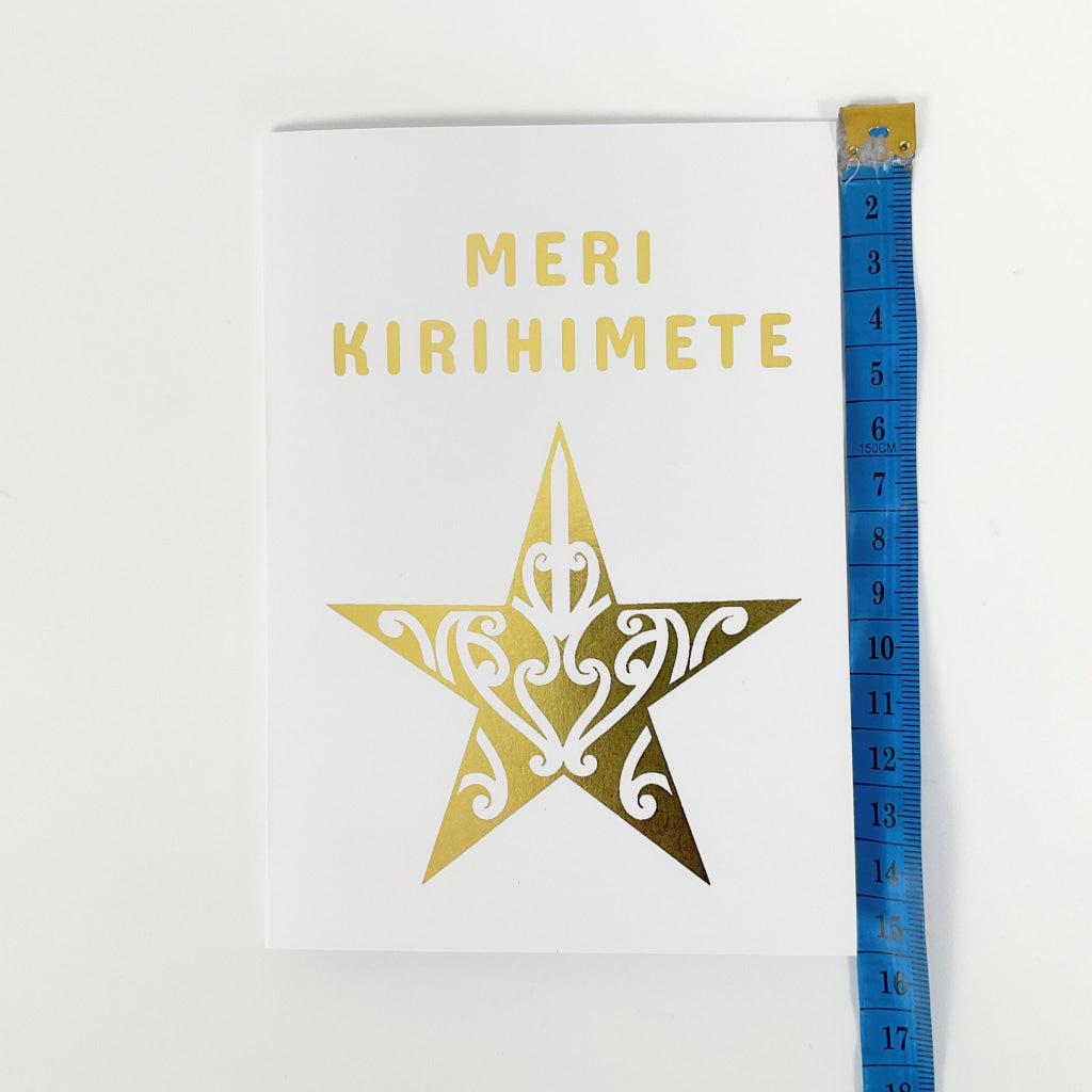 Tena Koe Greeting Cards - Meri Kirihimete Star