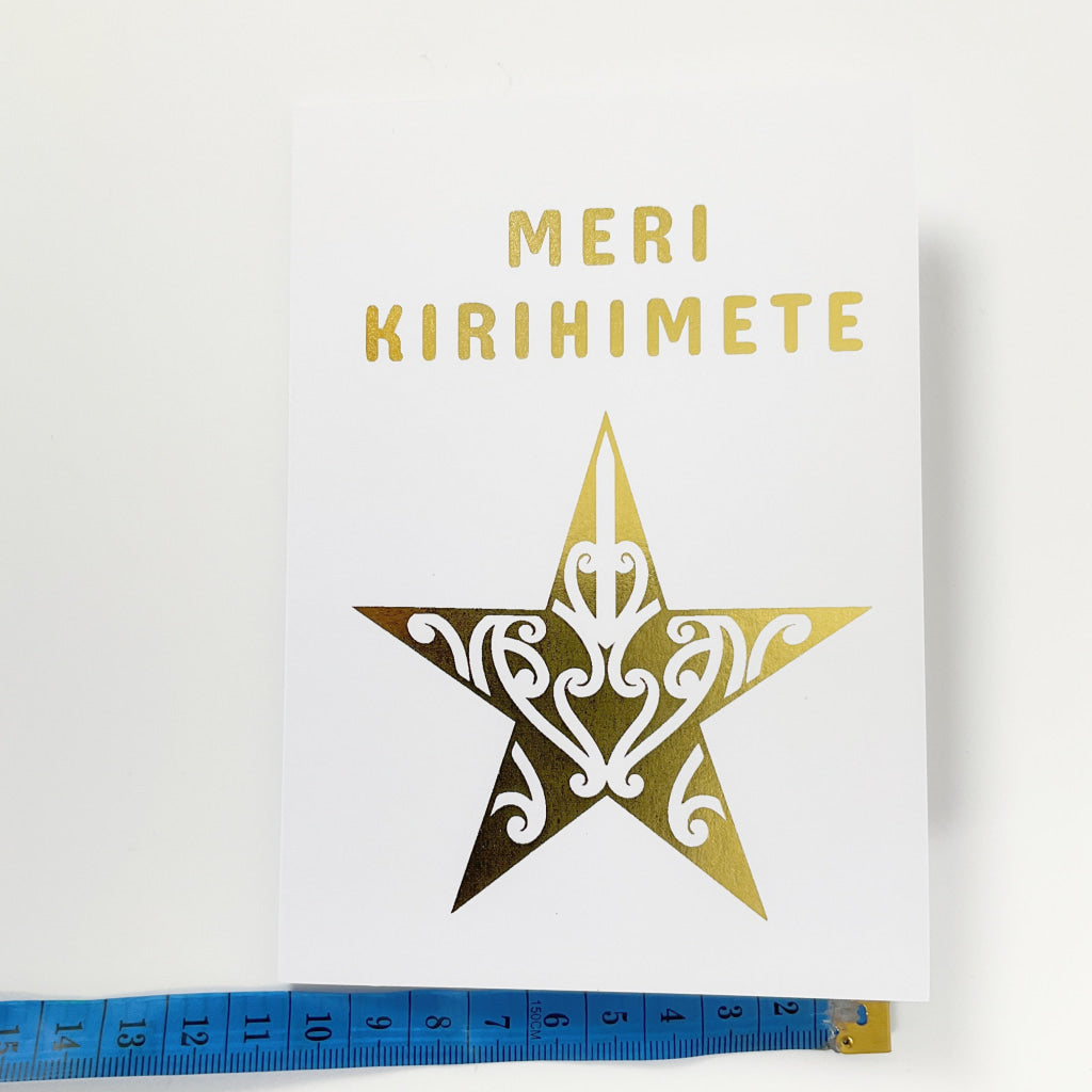 Tena Koe Greeting Cards - Meri Kirihimete Star