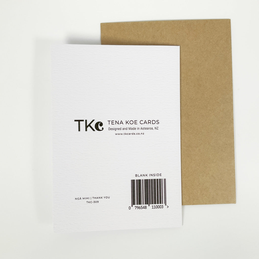 Tena Koe Greeting Cards - Nga Mihi | Thank You