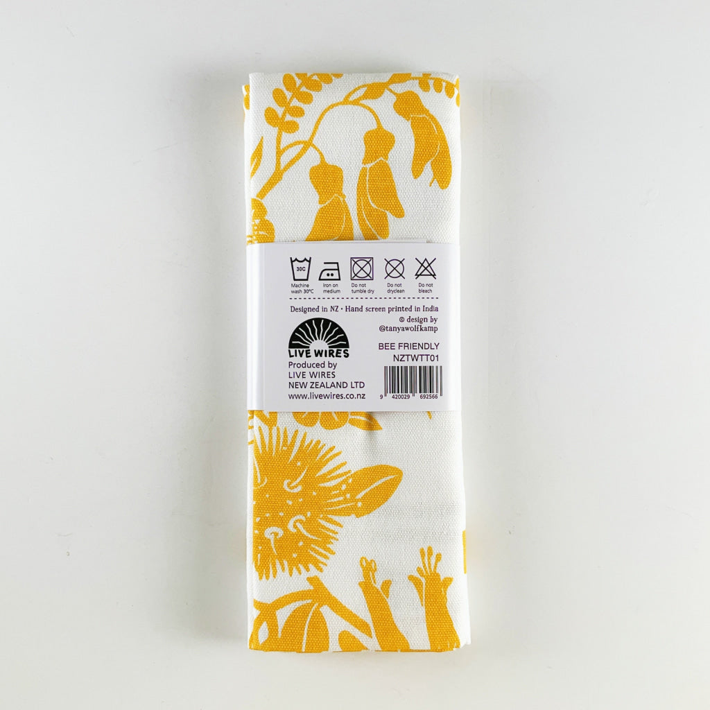 Wolfkamp & Stone - Bee Friendly Tea Towel