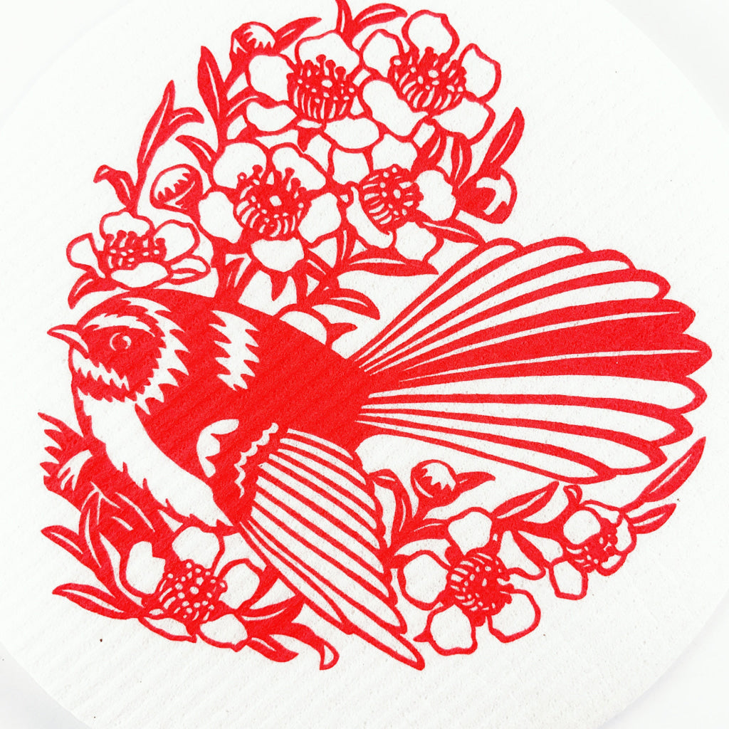 Wolfkamp & Stone - Swedish Dishcloth (Piwakawaka Manuka)